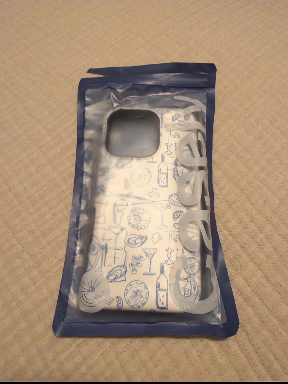 Casely iPhone 16 Pro Blue & White Illustrated Phone Case